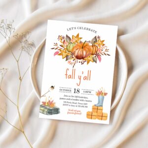 Fall yall party invitation fall festival party backyard bonfire neighborhood all things fall harvest fall fest 1