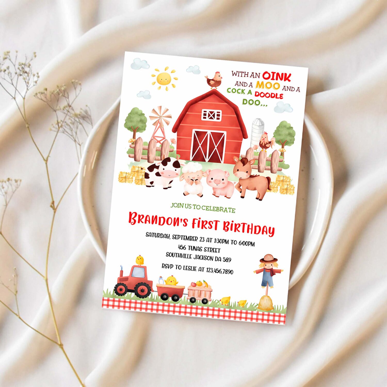 Farm birthday invitation template farm animals birthday invitation farm thank you tag barnyard invitation farm invitation 1