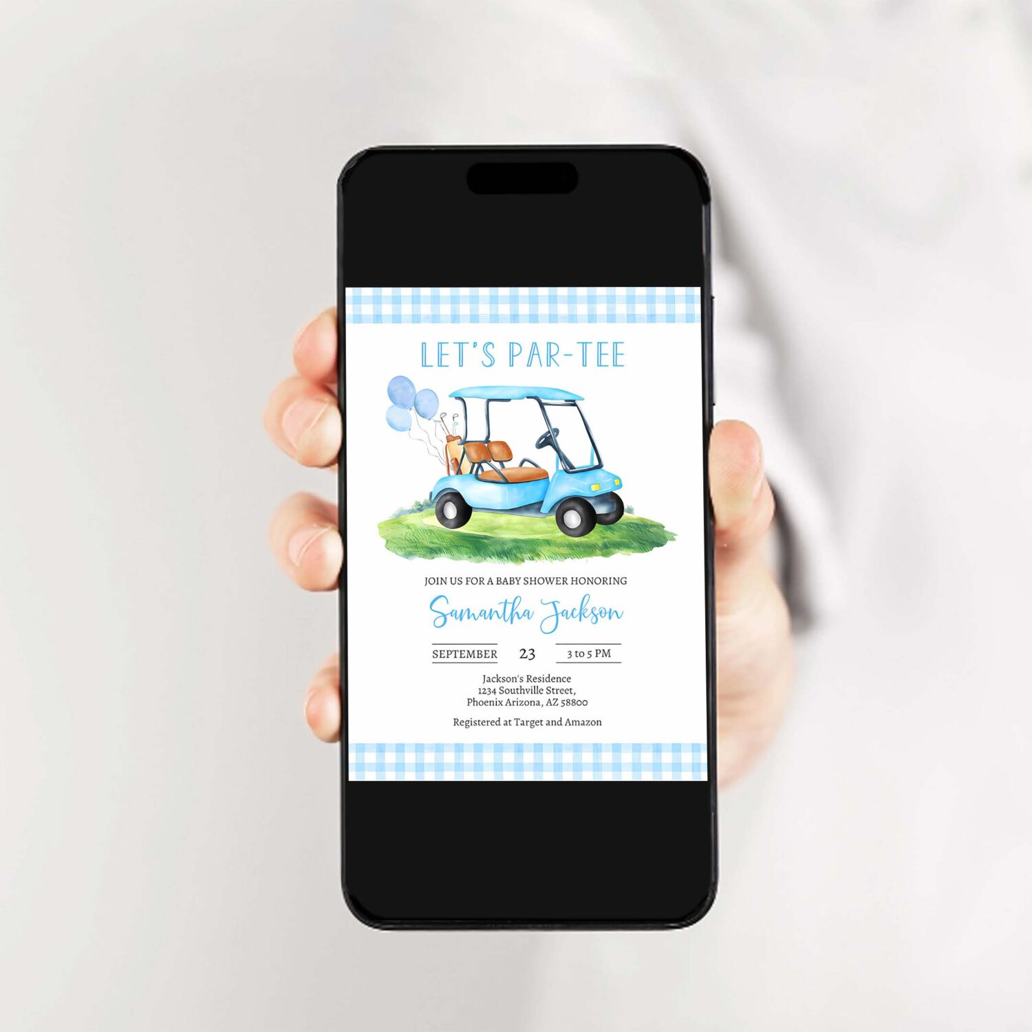 Golf baby shower invitation lets par tee baby shower invitation golf invitation 2