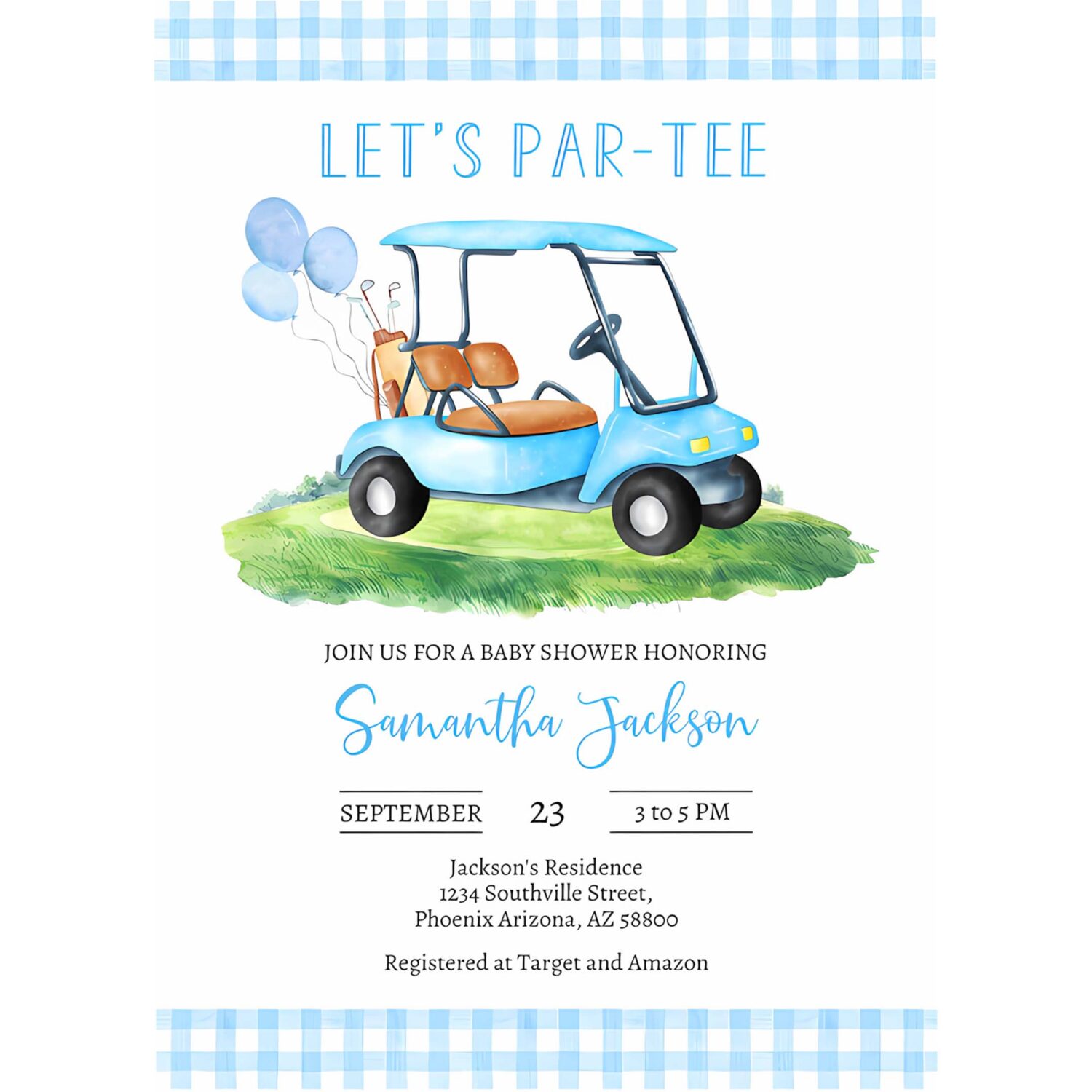 Golf baby shower invitation lets par tee baby shower invitation golf invitation 4