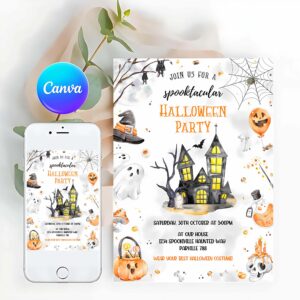Halloween Invitation, Halloween Invitation, Halloween Party Invitation, Halloween Birthday Invitation, Halloween Horror Invitation