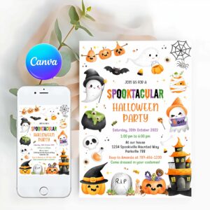 Halloween Invitation, Halloween Invitation, Halloween Party Invitation, Halloween Birthday Invitation, Halloween Invitation