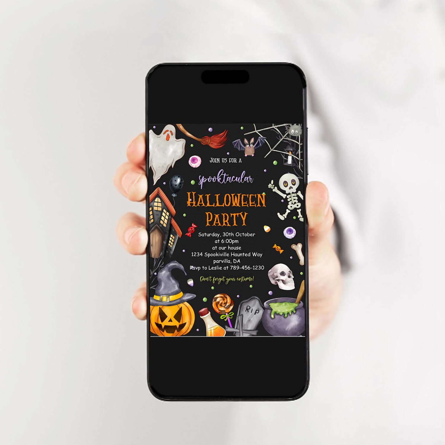 Halloween party invitation halloween party invitation halloween birthday invitation halloween invitation 2