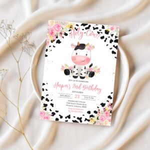 Holy cow birthday invitation template printable holy cow birthday invitation editable holy cow invitation 1