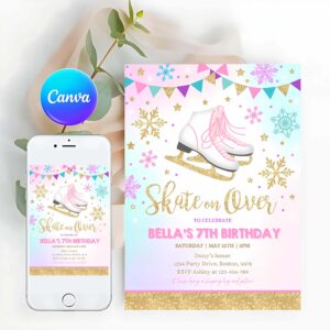Ice Skating Invitation, Ice skating Invitation