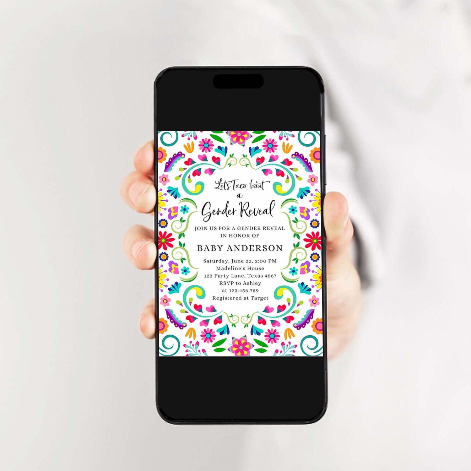 Lets taco bout a gender reveal party invitation cactus mexican fiesta he or she boy girl 2