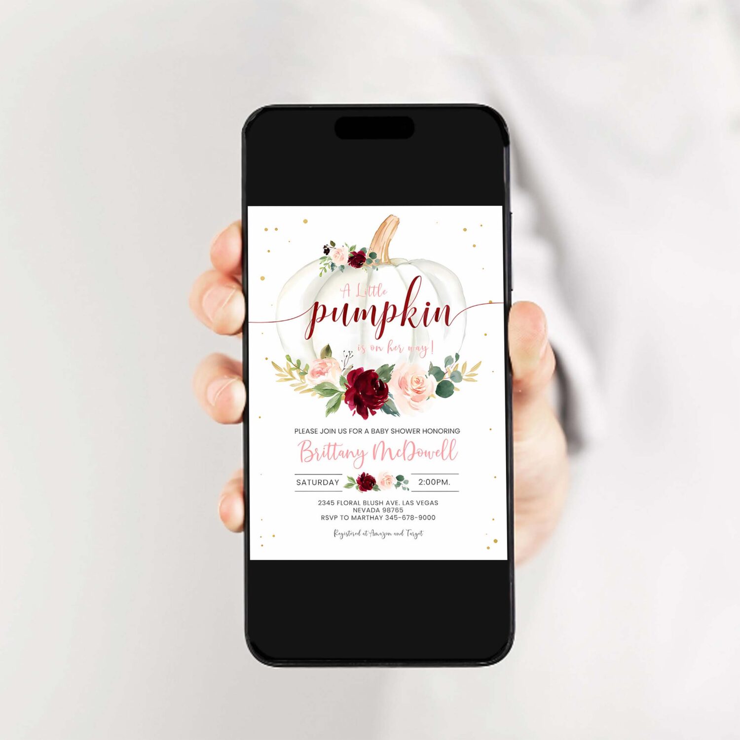 Little pumpkin baby shower invitation girl fall baby shower invites burgundy fall autumn 2