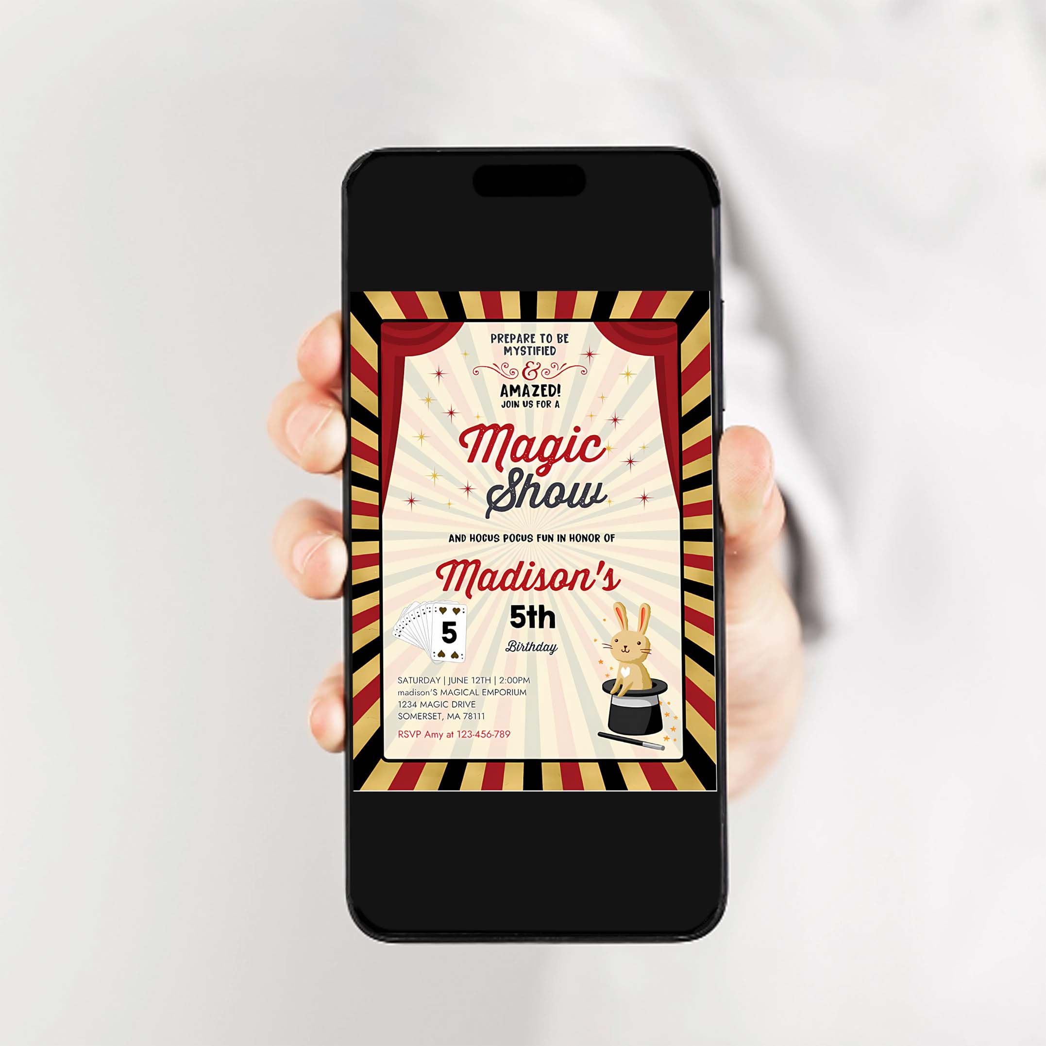 Magician Invitation Magician Birthday Invitation Magic Show Party Magic Show Birthday Magician Party