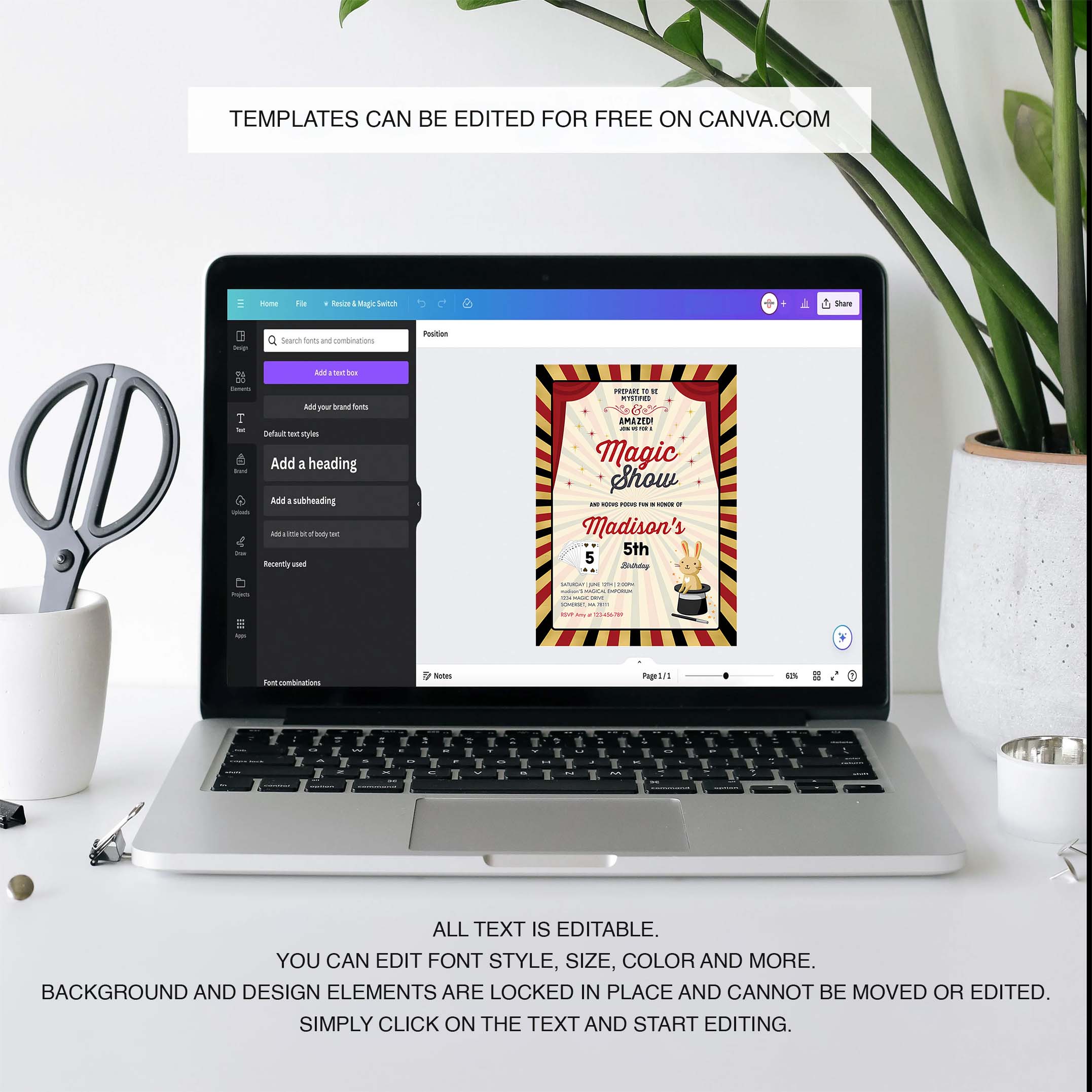 Magician Invitation Magician Birthday Invitation Magic Show Party Magic Show Birthday Magician Party