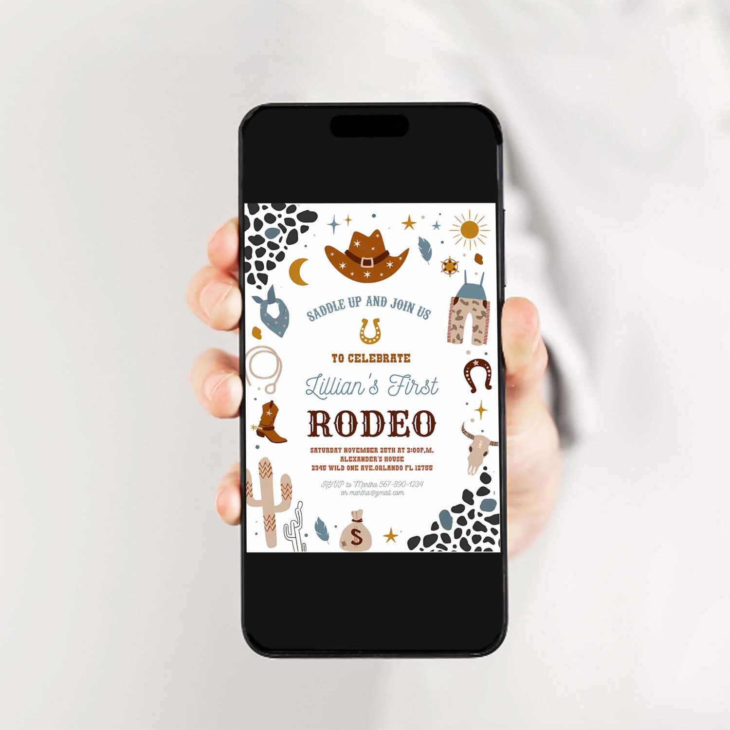 My first rodeo invitation cowboy birthday invite wild west invitation ranch southwestern 2