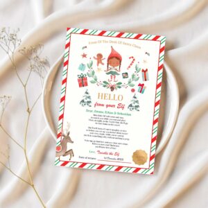 Personalized first time elf arrival letter d43o 1