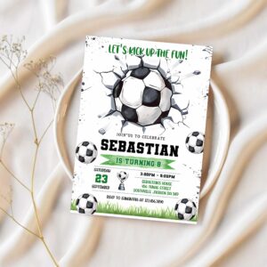 Soccer birthday invitation soccer birthday invitation soccer invitation 1
