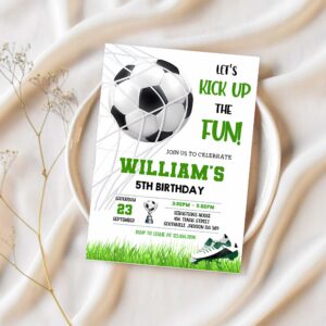 Soccer birthday invitation template soccer birthday invitation soccer invitation 1