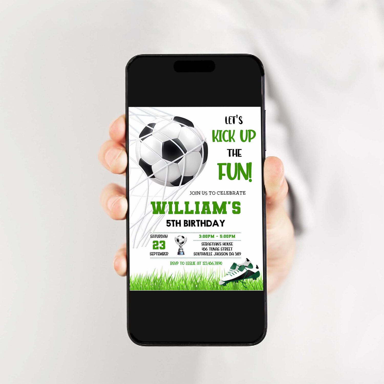 Soccer birthday invitation template soccer birthday invitation soccer invitation 2