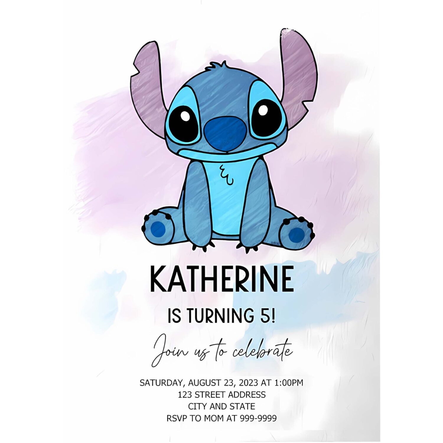 Stitch birthday invitation stitch invitation stitch lilo invitation stitch birthday 4