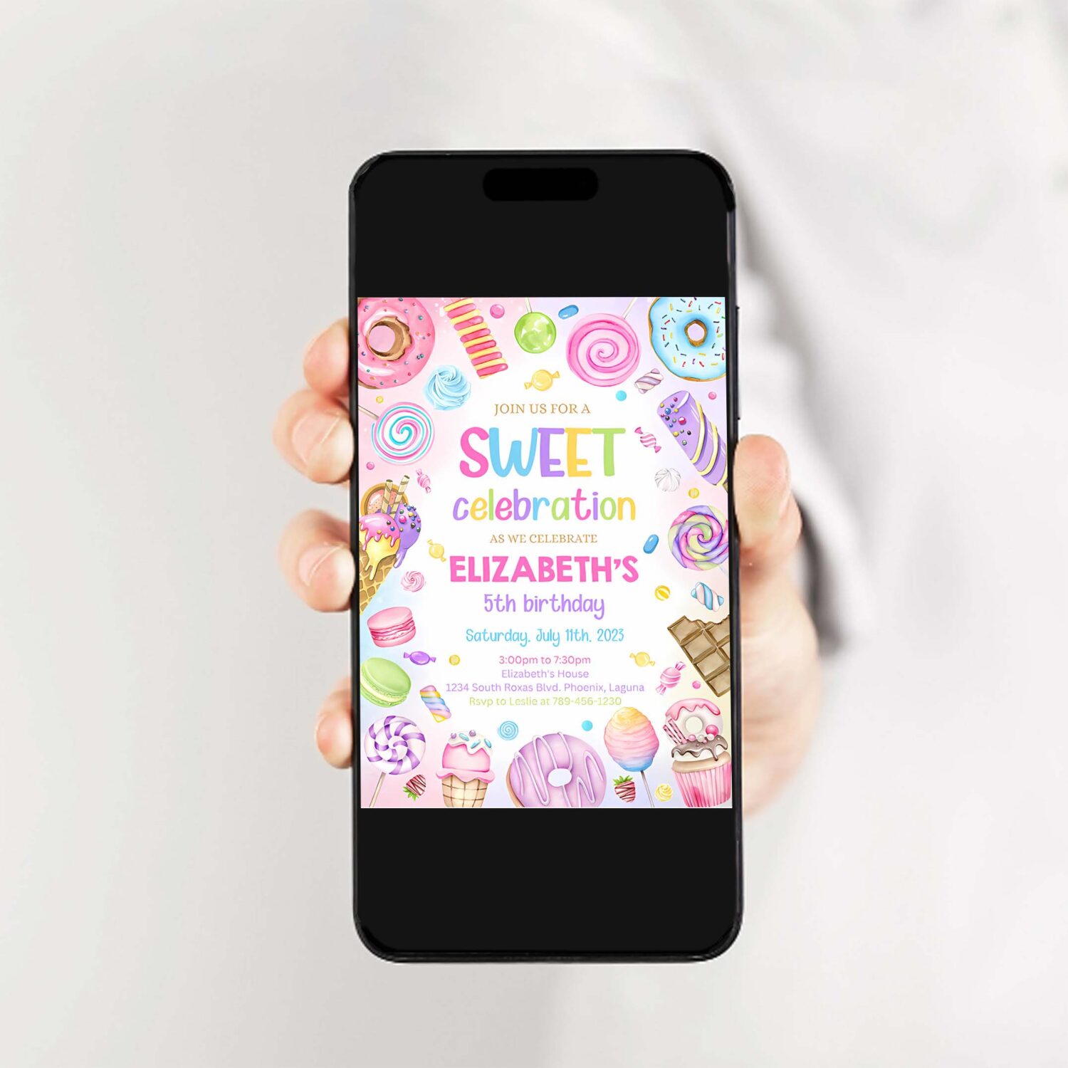 Sweets candy invitation sweet candy birthday invitation sweet celebration birthday invitation candy invitation editable template 2