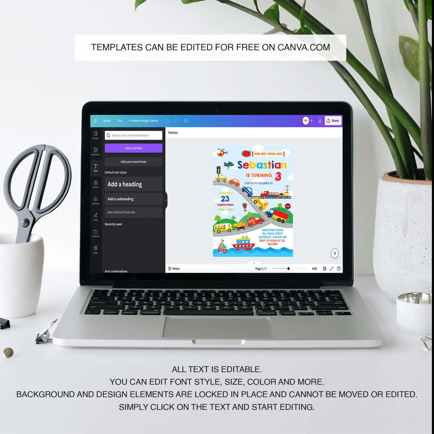 Transportation birthday invitation template transportation vehicle birthday invitation 3